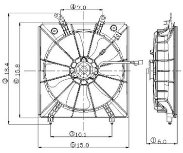 Engine Cooling Fan Assembly GP 2811308