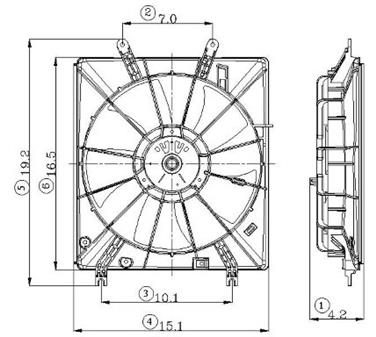 Engine Cooling Fan Assembly GP 2811313