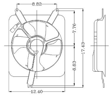 Engine Cooling Fan Assembly GP 2811352