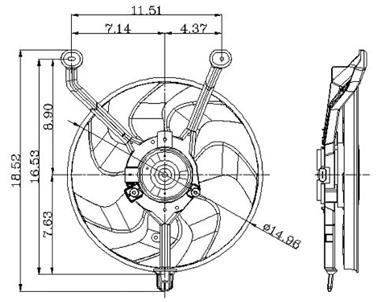 Engine Cooling Fan Assembly GP 2811367