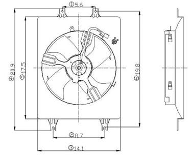 Engine Cooling Fan Assembly GP 2811382