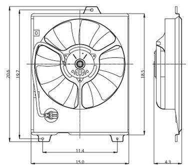 Engine Cooling Fan Assembly GP 2811385