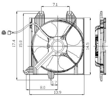Engine Cooling Fan Assembly GP 2811389