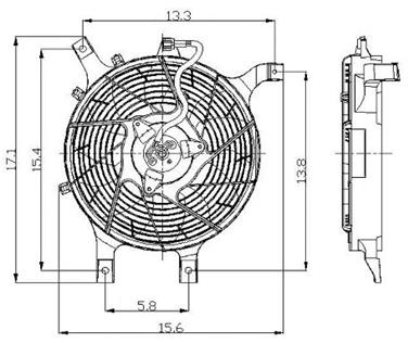 Engine Cooling Fan Assembly GP 2811401