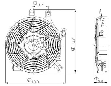 Engine Cooling Fan Assembly GP 2811415