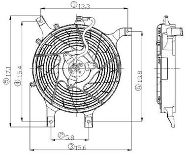 Engine Cooling Fan Assembly GP 2811424