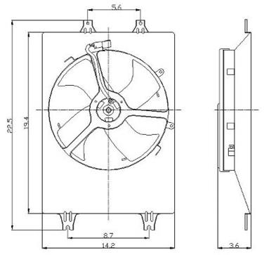 Engine Cooling Fan Assembly GP 2811431