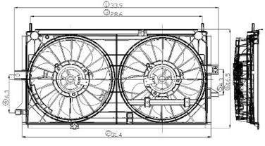 2000 Chevrolet Impala Engine Cooling Fan Assembly GP 2811496