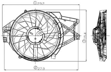 Engine Cooling Fan Assembly GP 2811504