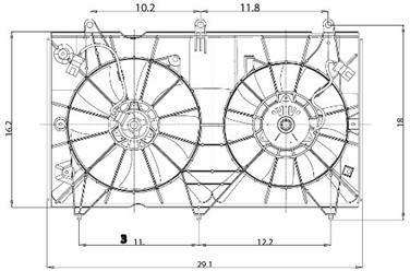 Engine Cooling Fan Assembly GP 2811526