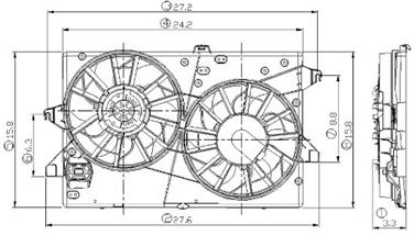Engine Cooling Fan Assembly GP 2811533