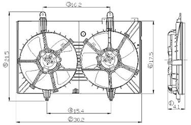 Engine Cooling Fan Assembly GP 2811534