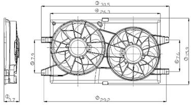 Engine Cooling Fan Assembly GP 2811549