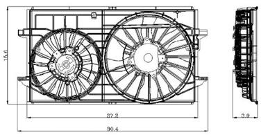 2009 Pontiac G6 Engine Cooling Fan Assembly GP 2811573
