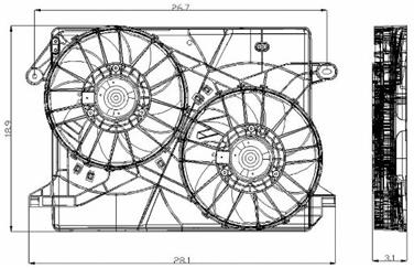 Engine Cooling Fan Assembly GP 2811574