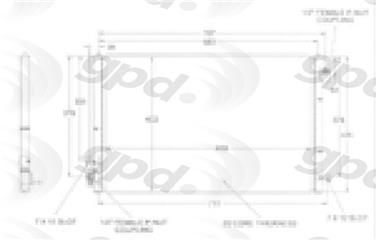 2003 Ford Thunderbird A/C Condenser GP 3020C