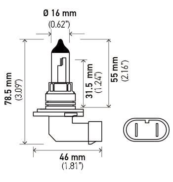 Fog Light Bulb HL 9006 80W