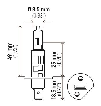 Fog Light Bulb HL H1 100W