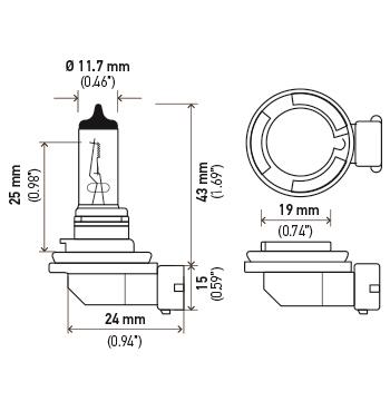 Headlight Bulb HL H11B