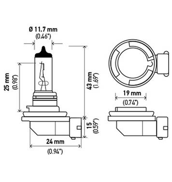 Fog Light Bulb HL H11LL