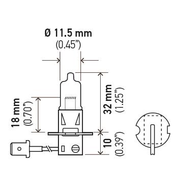 Fog Light Bulb HL H3 100W