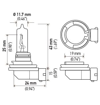 Headlight Bulb HL H9