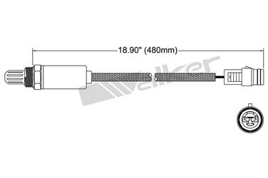 1987 Honda Accord Oxygen Sensor O2 250-21009