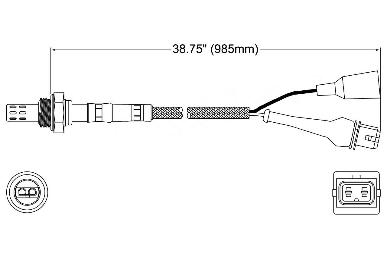 1994 Jaguar Vanden Plas Oxygen Sensor O2 250-23019