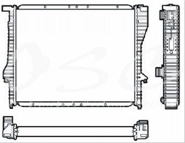 2000 BMW Z3 Radiator OS 2038