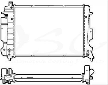 2001 Saab 9-3 Radiator OS 2080