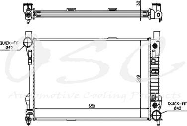 2010 Audi Q7 Radiator OS 2756