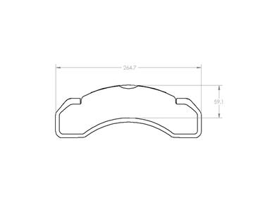 Disc Brake Pad Set P6 0184.20