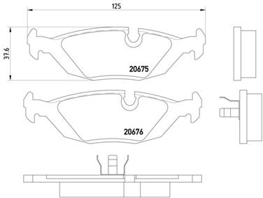 Disc Brake Pad Set PA 355006041