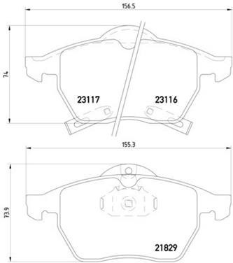 Disc Brake Pad Set PA 355008041