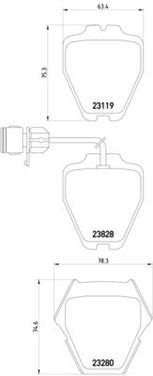 Disc Brake Pad Set PA 355008791