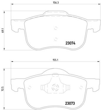 Disc Brake Pad Set PA 355008851