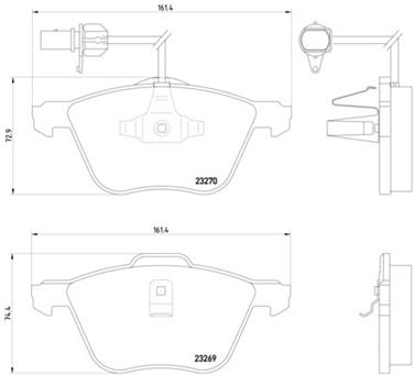 Disc Brake Pad Set PA 355008921