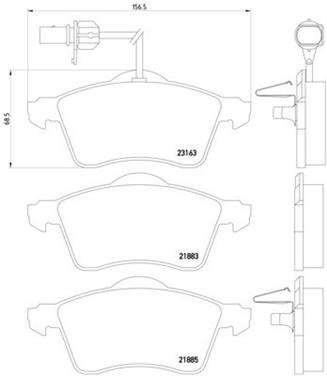 Disc Brake Pad Set PA 355008931