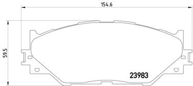 Disc Brake Pad Set PA 355012241