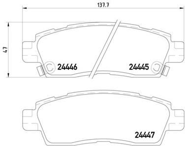 Disc Brake Pad Set PA 355012821