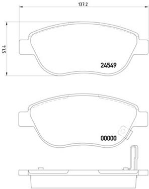 Disc Brake Pad Set PA 355013371