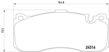 Disc Brake Pad Set PA 355014041