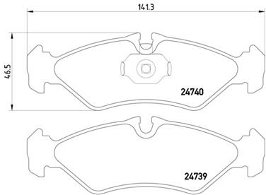 Disc Brake Pad Set PA 355014421