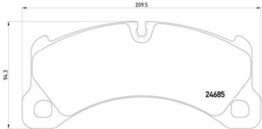 Disc Brake Pad Set PA 355015131