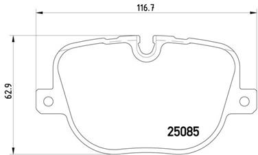 Disc Brake Pad Set PA 355015451