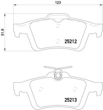 Disc Brake Pad Set PA 355015761