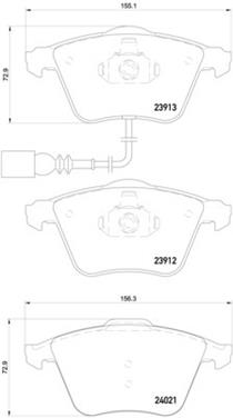 Disc Brake Pad Set PA 355015971