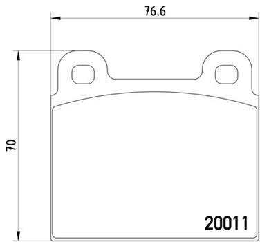 Disc Brake Pad Set PA 355017451