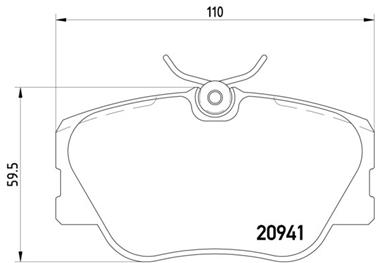 Disc Brake Pad Set PA 355017601