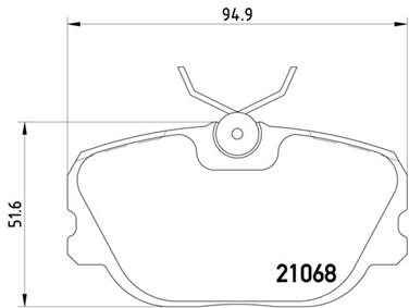 Disc Brake Pad Set PA 355017761